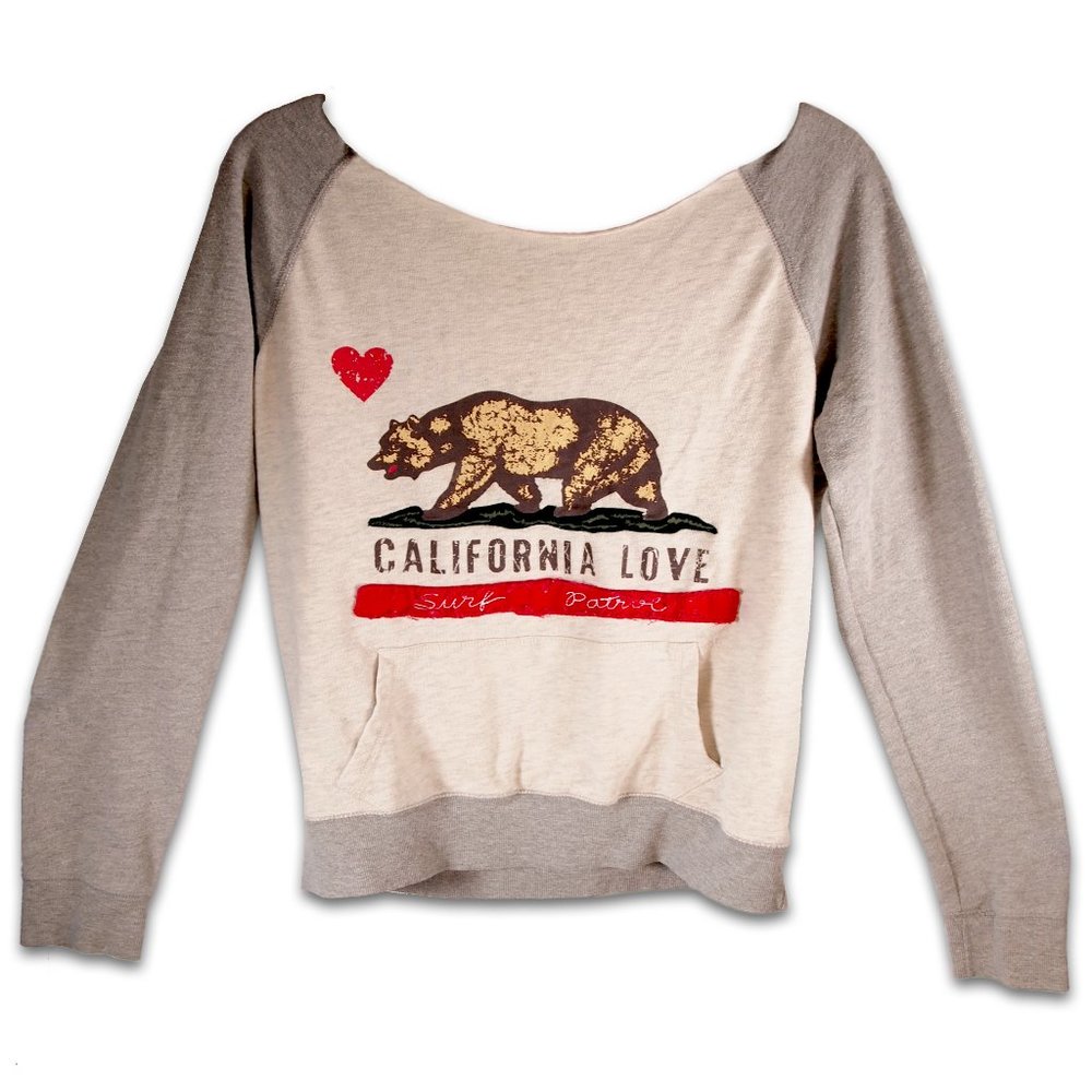 California Love Surf Patrol Sweatshirt Size Medium